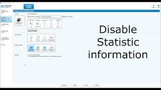 Disable Statistic information [upl. by Bosson]