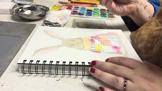 Paint with Me and My Cat 🐱🎨 ASMR Whispers tapping cats and relaxation Autumn Bunny Painting [upl. by Yadnus]