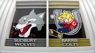 Game 17 Highlights Sudbury Wolves at Barrie Colts [upl. by Wilburn997]