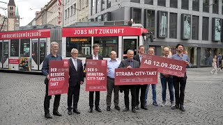 Bald startet der neue StrabaCityTakt in Würzburg [upl. by Euhc]