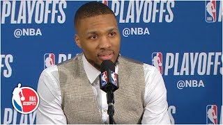 It really happened  Damian Lillard on seriesclinching buzzerbeater vs OKC  2019 NBA Playoffs [upl. by Tartaglia]