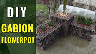 Gabion Flowerpot DIY [upl. by Acired]