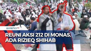 Suasana Reuni Akbar Aksi 212 di Monas Dihadiri Pimpinan MPR hingga Tokoh Palestina [upl. by Hamimej]