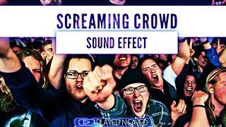 Screaming Crowd Sound Effect  Crowds Of People Screams Ambience Sounds  Royalty Free [upl. by Atteve]