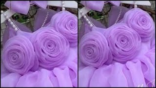 Part 1 diy organza flower tutorial  organza flower making tutorial [upl. by Luamaj]