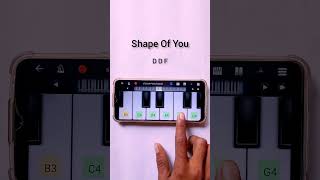 Shape Of You Song On Piano  Step By Step With Notes [upl. by Adnole902]