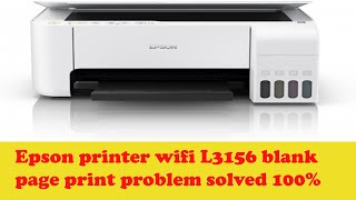 Epson L3156 printer printing problem  epson printer L3156 print blank page how to fix this prblm [upl. by Eiramanel962]