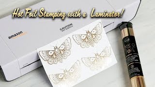 EASY Diy Hot Foil Stamping with a Laminator and Laser Printer [upl. by Dupaix433]