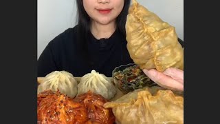 Dumplings ASMR Eating NO TALKING  Ksuffka ASMR [upl. by Onfroi]