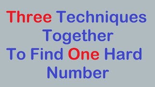 Sudoku Primer 225  Three Techniques Together to Find a Hard Number [upl. by Ladonna]