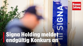 Signa Holding meldet endgültig Konkurs an  kronetv NEWS [upl. by Eecyal506]