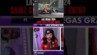 Sainz Misses the Pits🤨  2024 Las Vegas Grand Prix [upl. by Vivi]