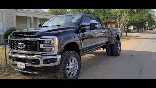 2023 F350 King Ranch Dually LIFTED 5quot BDS Lift Fox shocks 22quot Fuels wrapped with 37quot Mickey Ts [upl. by Ahsoym]