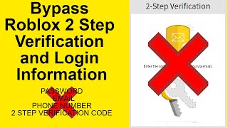 How to bypass Roblox 2 step verification and login information Roblox Quick Login [upl. by Ecraep188]