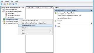 FSRM Window Server 2012R2 Part 6 Configure Reporting [upl. by Sachs]