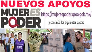 ♥️NUEVO APOYO quotMUJER ES PODERquot Y quotCOMEMOS TODASquot REQUISITOS Y REGISTROS AQUÍ♥️ [upl. by Huebner937]