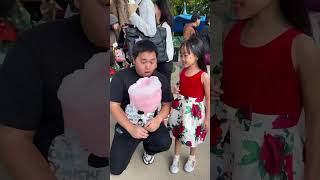 Cotton candy prank on dad 😱🤣👧🏻❤️🥰✅🌈🚀 [upl. by Nereil606]