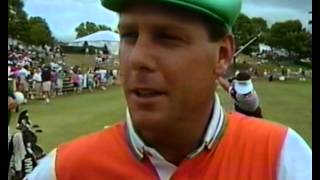 1991 US Open  Payne Stewart Interview on the Range  3rd Round [upl. by Adabel32]