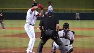 Bobby Dalbec Boston Red Sox INF Prospect 2018 Arizona Fall League [upl. by Aldora]