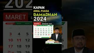 PUASA RAMADHAN 2024 JATUH PADA TANGGAL BERAPA DAN HARI APA puasaramadhan puasa2024 [upl. by Nataniel111]