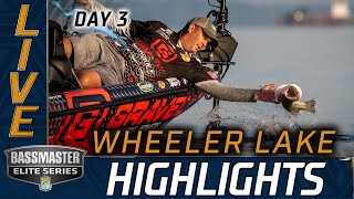 Highlights Day 3 Bassmaster action at Wheeler Lake [upl. by Iadahs582]