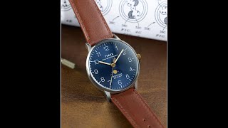 Timex Mens Waterbury Classic Chrono 40mm Stainless Steel Quartz Dress Watch with Leather Strap [upl. by Lada]