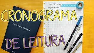 Como fazer um CRONOGRAMA DE LEITURA [upl. by Suzanne]