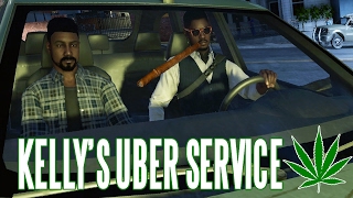 KELLYS UBER SERVICE  Kush Crashes amp Cops 3 Watch Dogs 2 Taxi Uber Driver Missions [upl. by Aicyle]