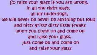 Pink  Raise your Glass lyrics [upl. by Ecarg]