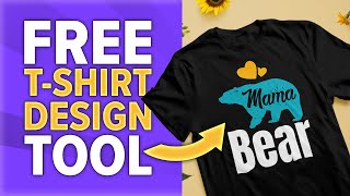 Create Profitable Tshirt Designs with this FREE amp EASY Tool Perfect for Beginners [upl. by Suez]