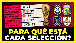 Tierlist Qatar 2022  Candidatos  Sorpresas  Decepciones del mundial Qatar 2022⚽🏆 [upl. by Buote566]