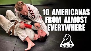 10 Americanas for Almost Everywhere  JiuJitsu Submission Essentials [upl. by Ahsoyek]