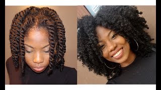 TWISTOUT TUTORIAL  natural hair [upl. by Drandell932]