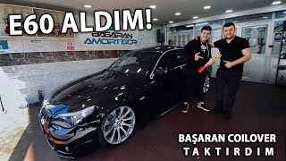 Bmw E60 Aldım Coilover Taktırdım günlükvlog  Başaran Amortisor  ŞAKİR YILDIZ [upl. by Derreg]