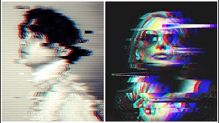 Glitch Effect in Photoshop  3 Amazing Techniques [upl. by Nahshunn]