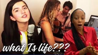 FIRST TIME REACTING TO  ANGELINA JORDAN quotWHAT IS LIFEquot ACOUSTIC REACTION VIDEO [upl. by Reibaj]