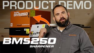 BMS250 Bandsaw Blade Sharpener Product Demonstration  WoodMizer [upl. by Llenrrad]