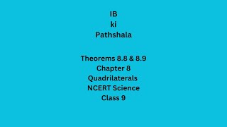 Midpoint Theorem no 88 Chapter 8 NCERT Math Class 9 theorem88 class9 ncertmaths chapter8 [upl. by Lenox]