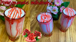 Pomegranate milkshake  Fresh and delicious milkshake [upl. by Snebur721]