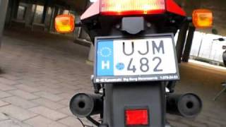 Kawasaki GPz 900R starting with voltmeter check [upl. by Annelise453]