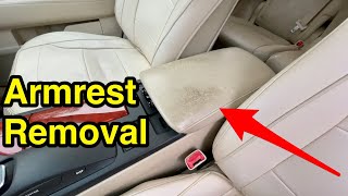 How to remove center console armrest lid on Toyota amp Lexus cars [upl. by Annaeed]