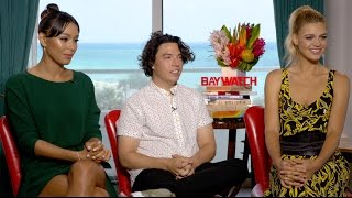 Kelly Rohrbach Ilfenesh Hadera Jon Bass Interview  Baywatch [upl. by Coltson]