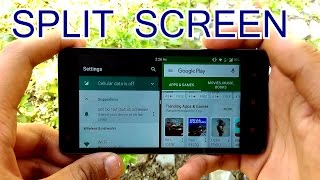 HINDI  HOW TO SPLIT ANDROID SCREEN multitask in BETTER WAY [upl. by Croom]