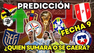 PREDICCIÓN Eliminatorias Conmebol FECHA 9 [upl. by Lua]