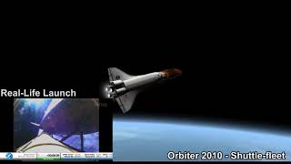 Orbiter 2010  Last Launch of Discovery comparaison Reupload [upl. by Kloster281]