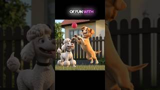 Tuffy And Daizy Become friends  Ai Generated Cartoon Story  Cartoon shorts short dog ai [upl. by Yrffoeg715]