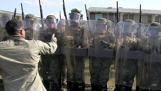 US Marines Riot Control Techniques Training [upl. by Wilcox]