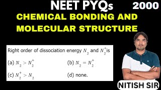 Right order of dissociation energy N2 and N2is [upl. by Sillad]