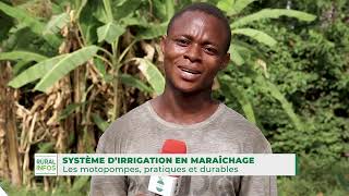 SYSTÈME DIRRIGATION EN MARAÎCHAGE  Les motopompes pratiques et durables [upl. by Irreg349]