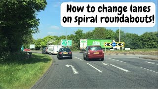 Watch this on Spiral roundabouts Understanding and changing lanes  multi lanes [upl. by Tecla]